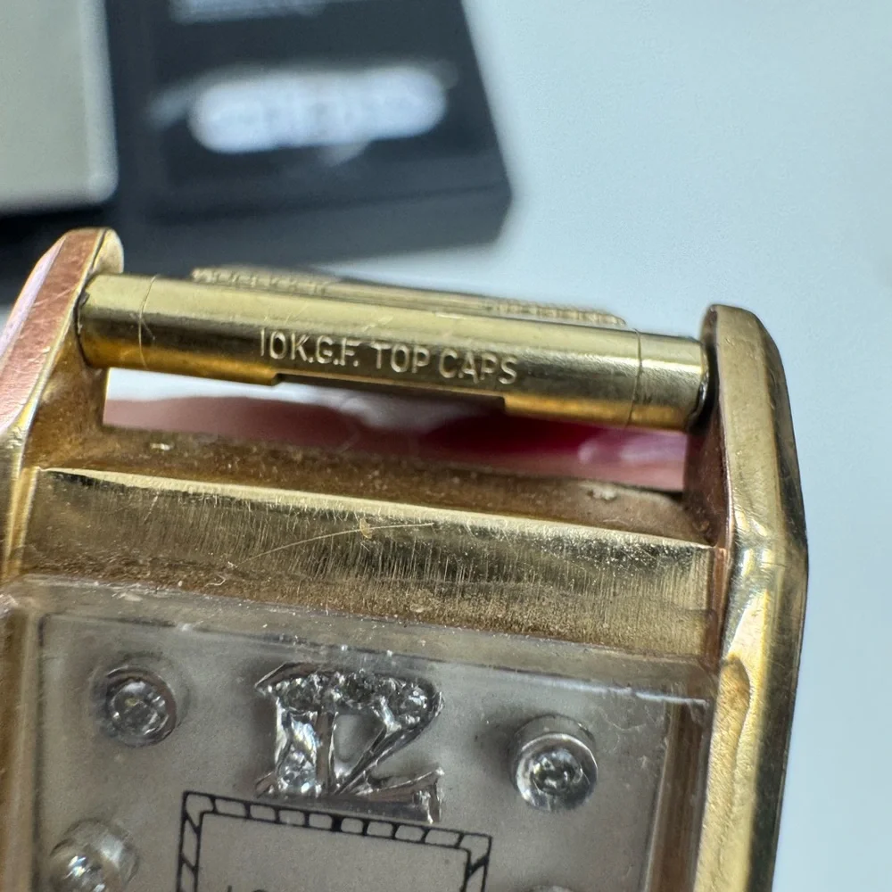 Longines 14K Gold Rectangular Watch - Picture 6 of 16